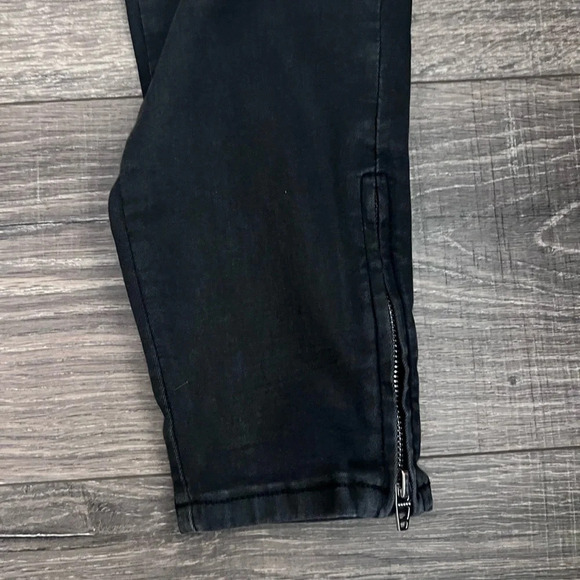 BLANKNYC The Bond Jeans Womens Size 30 Skinny Black Zipped Detail Ankle - Picture 4 of 8